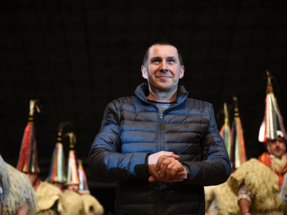 Otegi, durante un acto