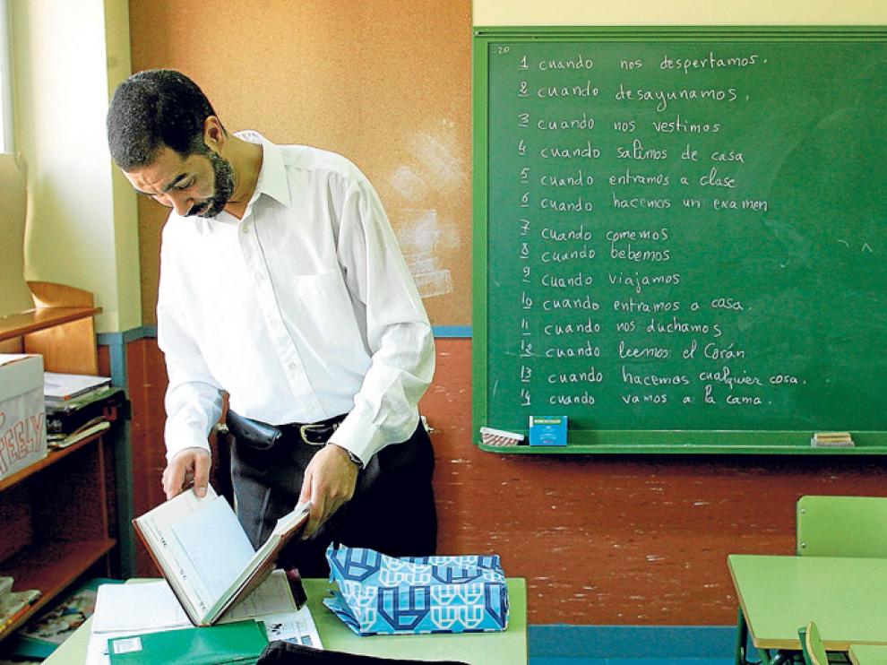 Clase de Cultura Islámica en un centro educativo aragonés.