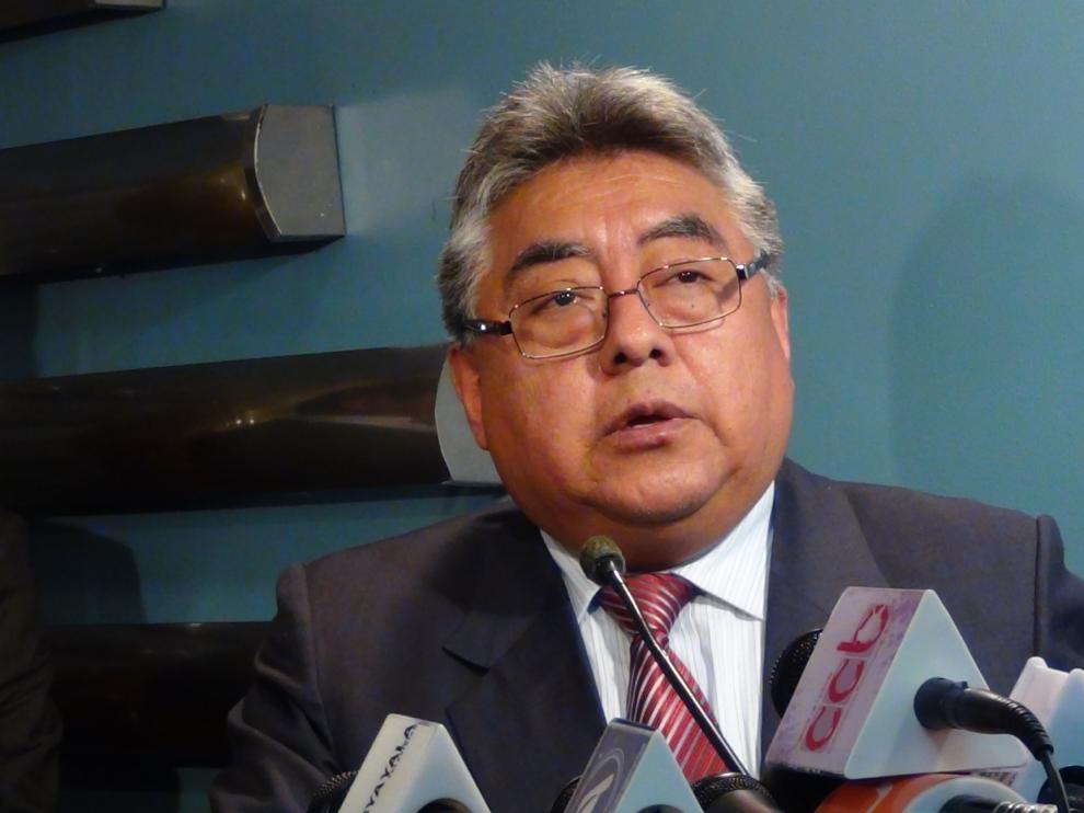 Foto archivo de Rodolfo Illanes durante una rueda de prensa
