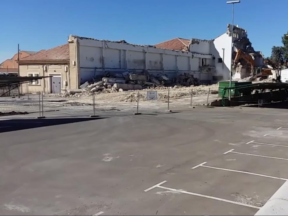 Derribo del torreón de Vía Ibérica
