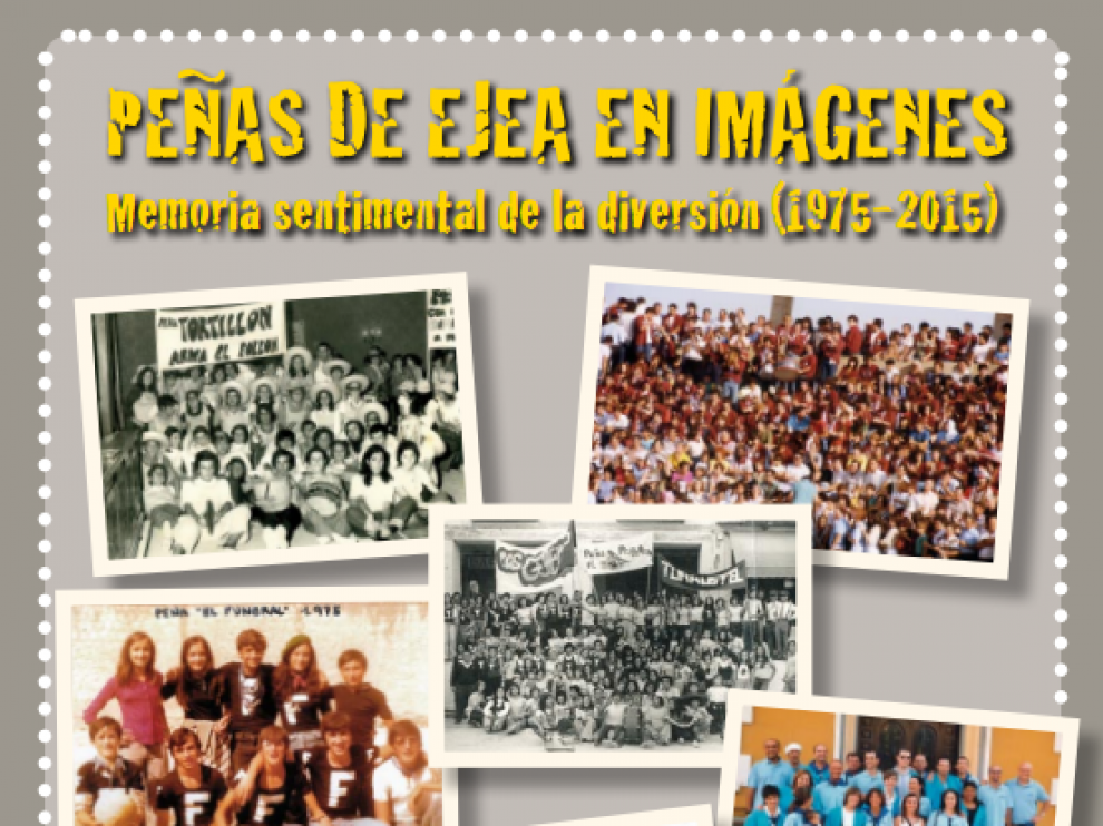 Cartel de la exposición fotográfica sobre las peñas de Ejea de los Caballeros.
