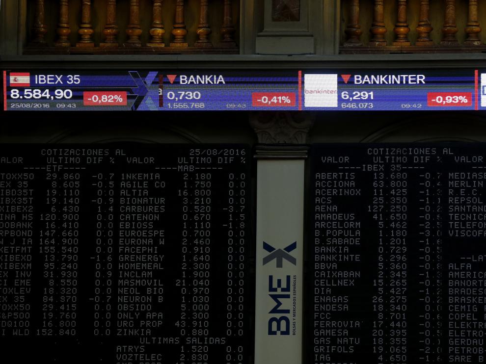 La Bolsa española, este jueves.