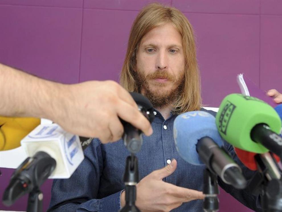 El secretario general de Podemos Castilla y León, Pablo Fernández, en una imagen de archivo