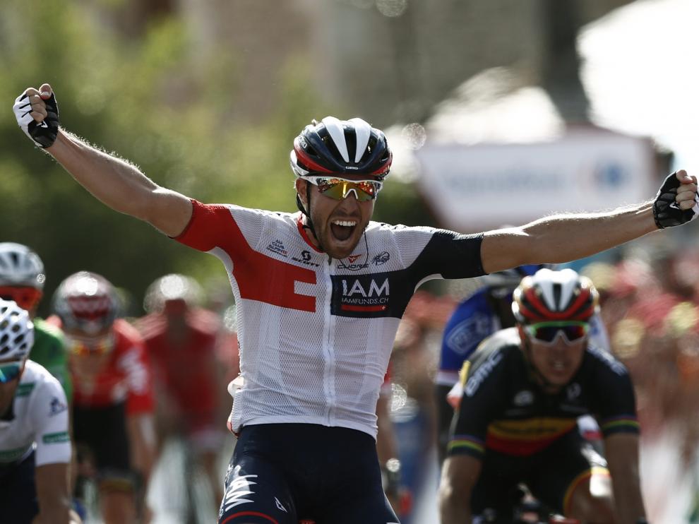 El belga Jonas Van Genechten (IAM) se proclama campeón de la séptima etapa de la Vuelta
