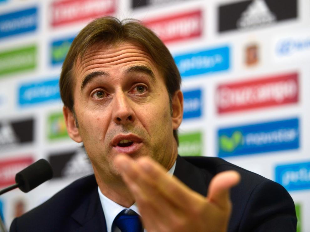 Lopetegui, en la presentación de su primera convocatoria
