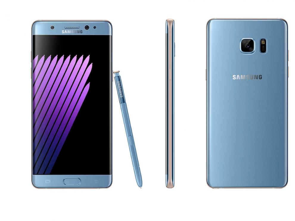 El Note 7 está disponible en un nuevo azul coral