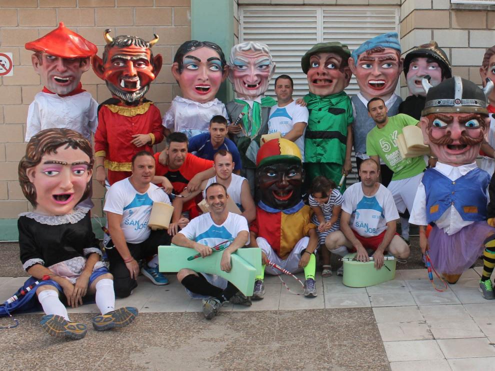 Los cabezudos, grandes protagonistas de las fiestas de San José