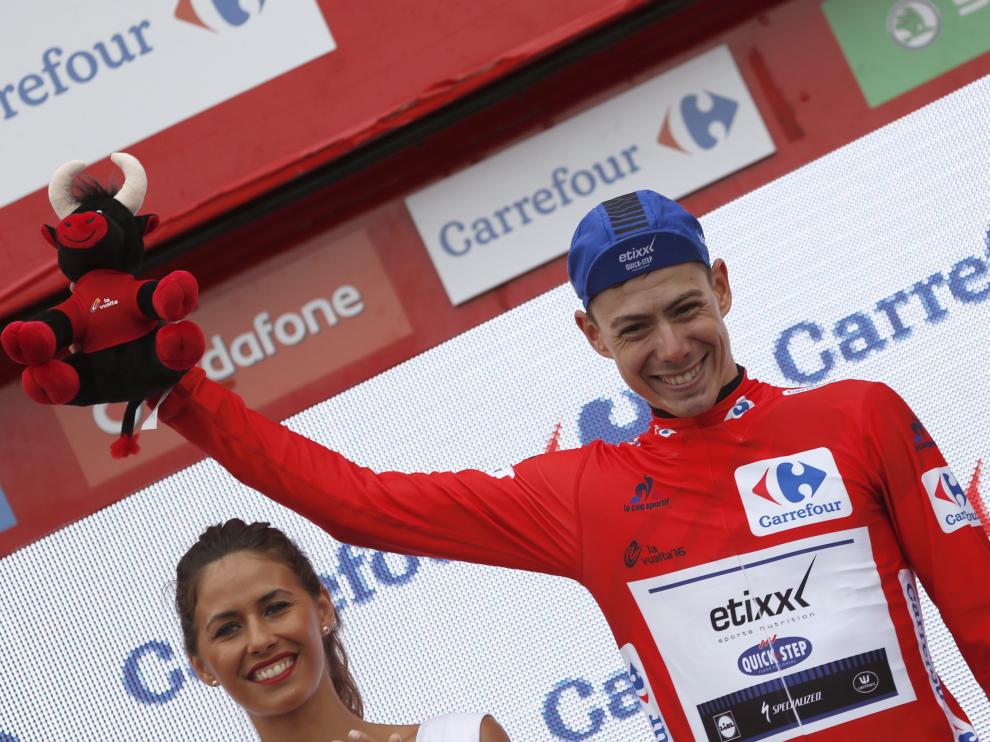 David de la Cruz tras ganar la carrera.