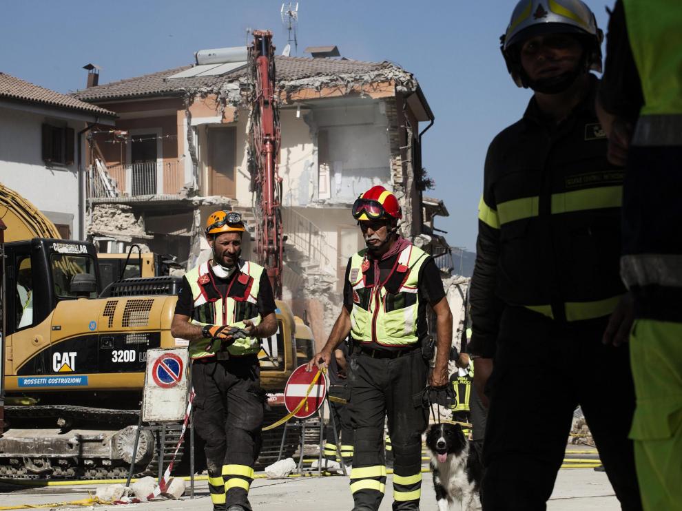 Secuelas del terremoto en Amatrice.