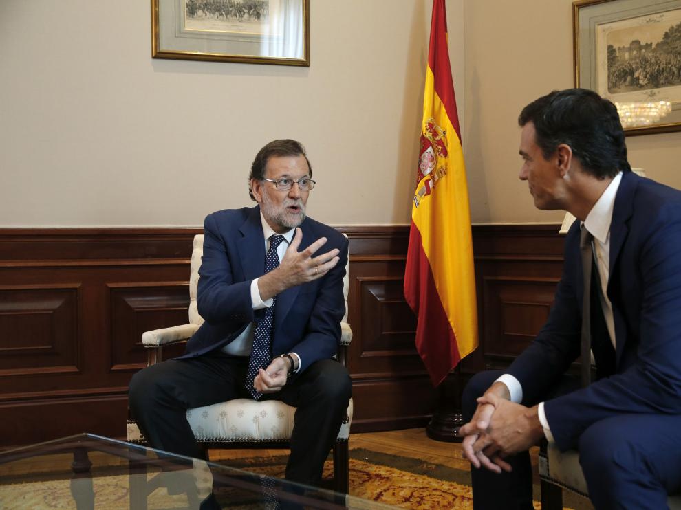 Reunión de Rajoy y Sánchez este lunes.