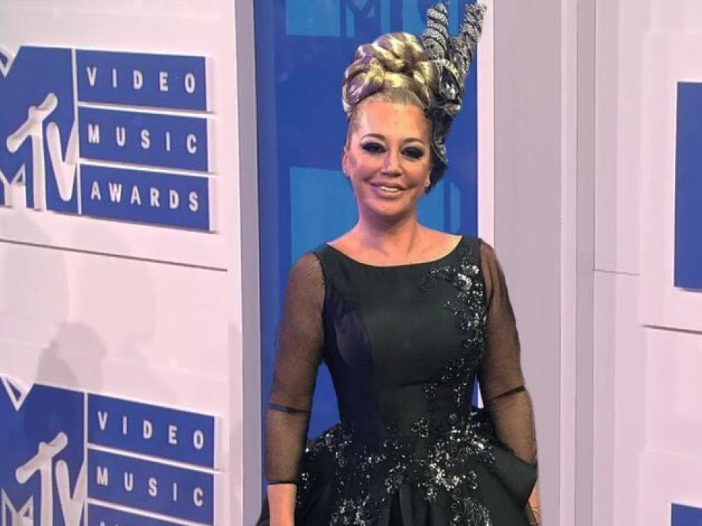 El fotomontaje que situó a Belén Esteban en la gala de los MTV Video Music Awards.