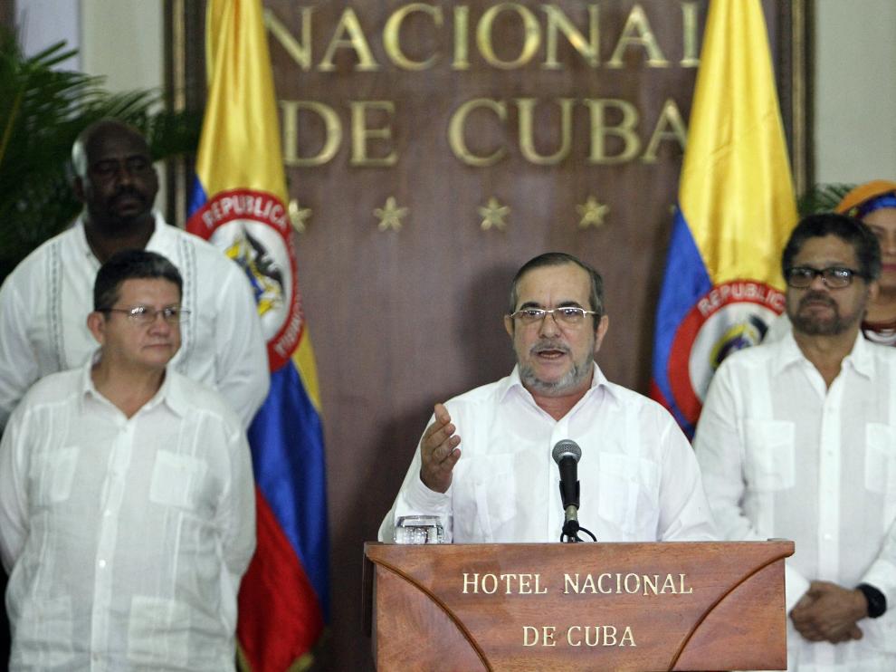 Timochenko, durante su declaración en La Habana