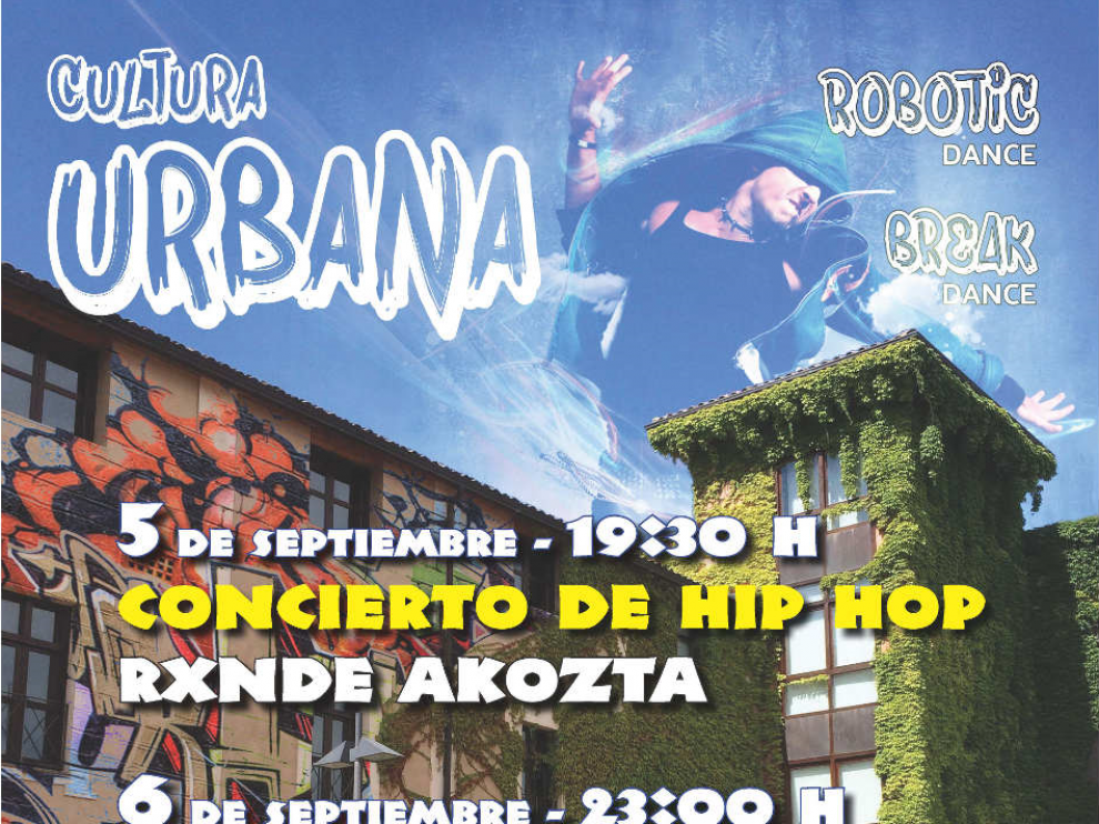 Cartel del Festival Joven de Cultura Urbana de Barbastro.