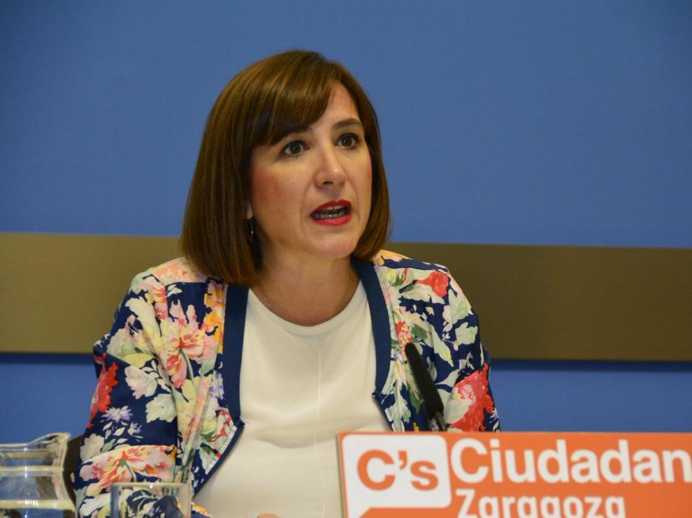 La portavoz de Ciudadanos en el Ayuntamiento de Zaragoza, Sara Fernández.