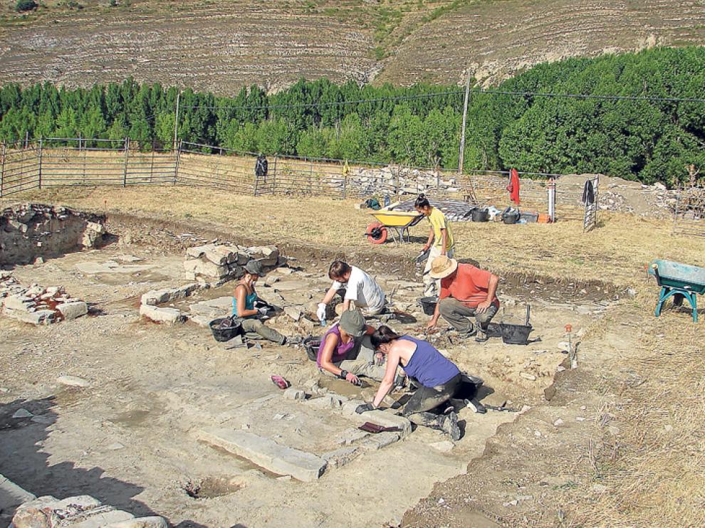 Una imagen del yacimiento arqueológico de Los Casares.