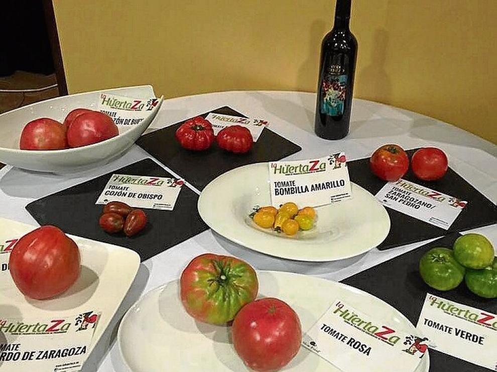 Algunas variedades de tomate de la cata de la pasada edición.