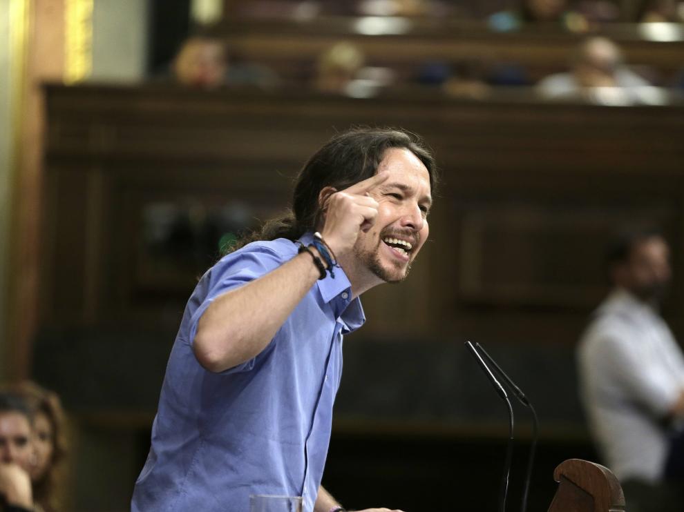 Pablo Iglesias en el debate de investidura