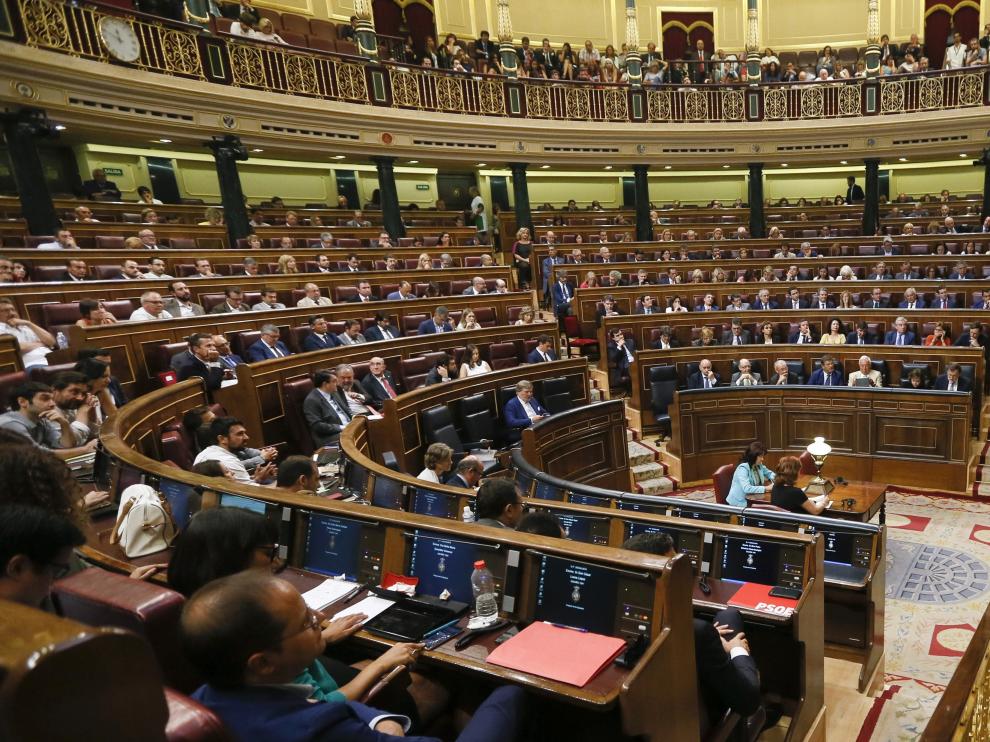 Segunda sesión del debate de investidura en el Congreso.