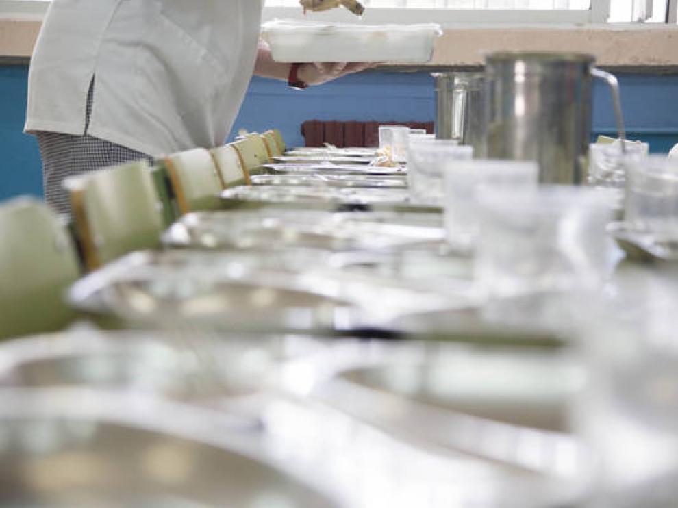 Comedor escolar de Zaragoza.