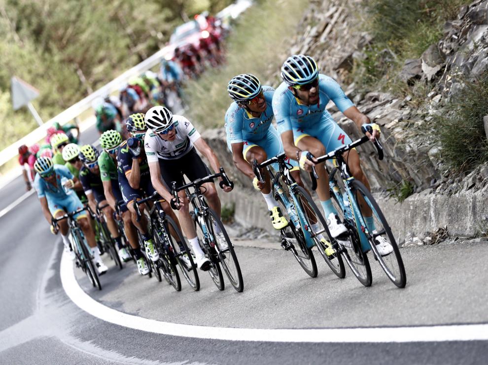 La Vuelta a España a su paso por Aragón en una edición pasada.