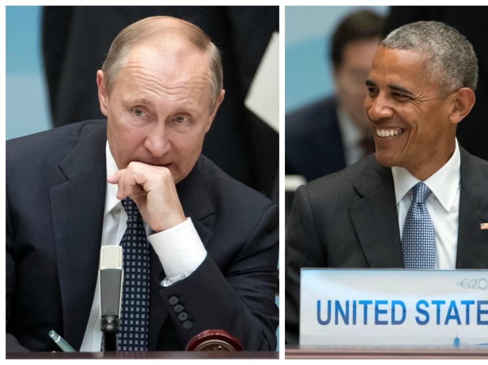 Vladimir Putin y Barack Obama en la cumbre del G20.