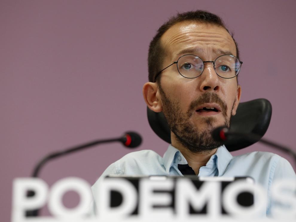 Pablo Echenique, tras el Consejo de Coordinación de Podemos
