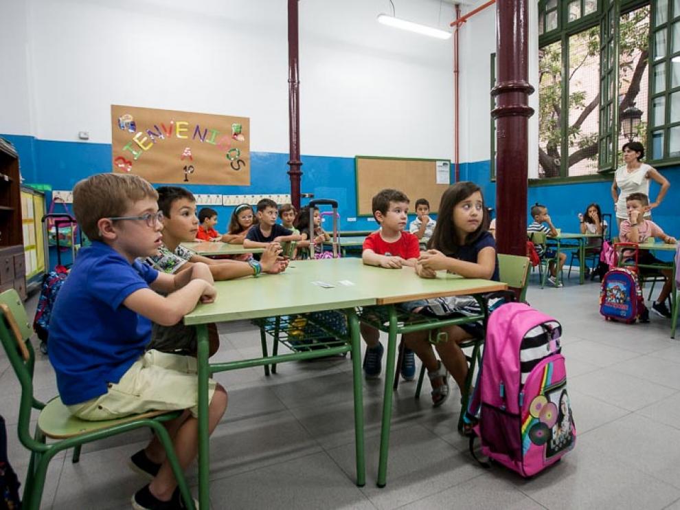 Imagen de archivo de un colegio aragonés.