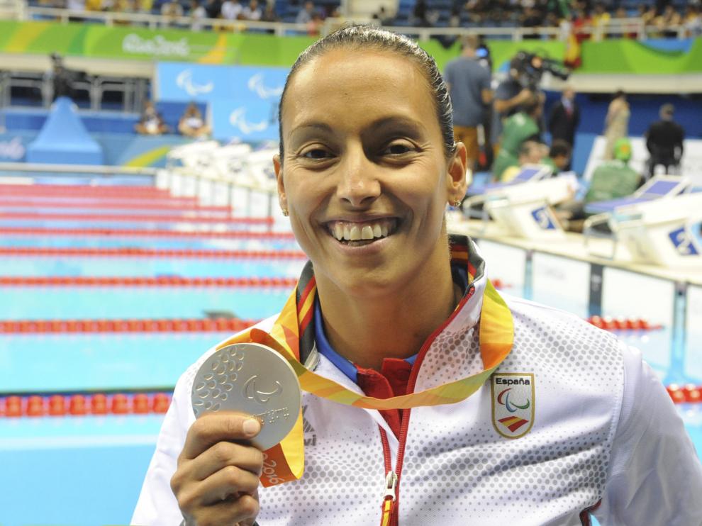 Teresa Perales consiguió alzarse con la medalla de plata en los 200 metros libres.