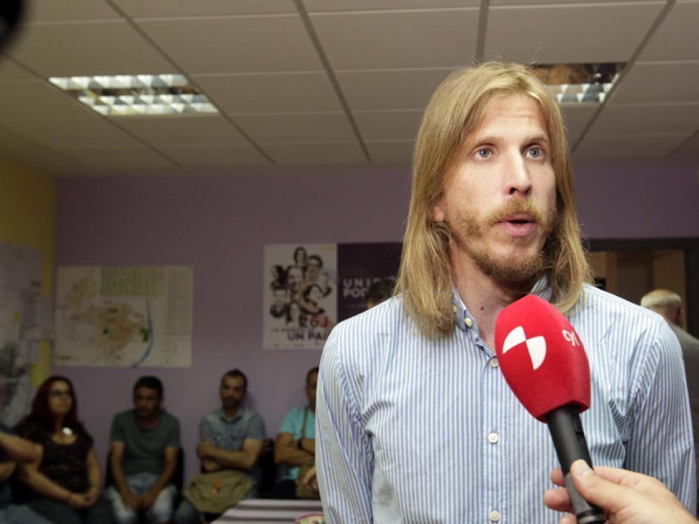 El secretario autonómico de Podemos en Castilla y León, Pablo Fernández