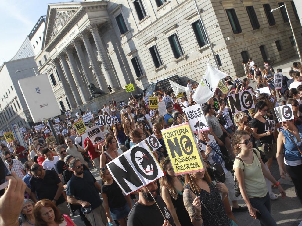 Manifestación animalista en Madrid
