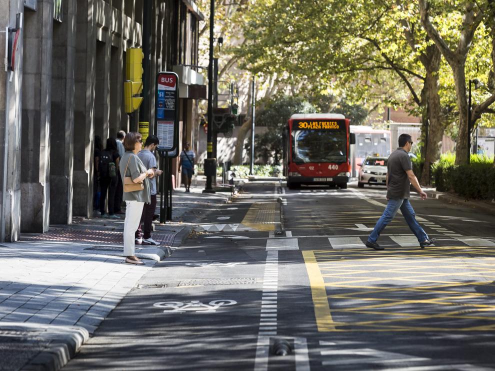 Paseo de la Constitución de Zaragoza.