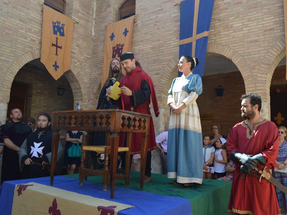 Fuendejalón recrea la donación del municipio a la orden de San Juan