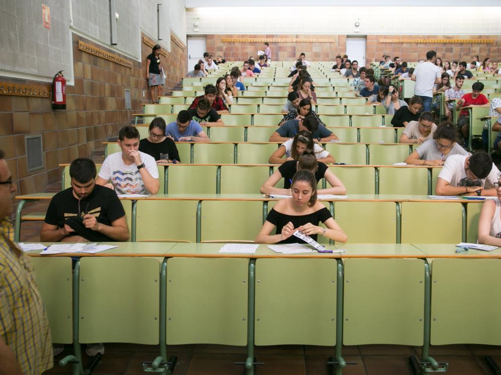 Imagen de la última selectividad celebrada en Zaragoza, el pasado mes de septiembre.