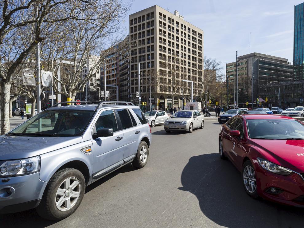 Coches en Zaragoza.