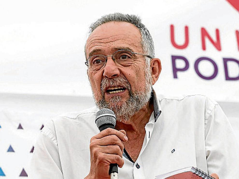 Pedro Arrojo, parlamentario aragonés de Podemos.