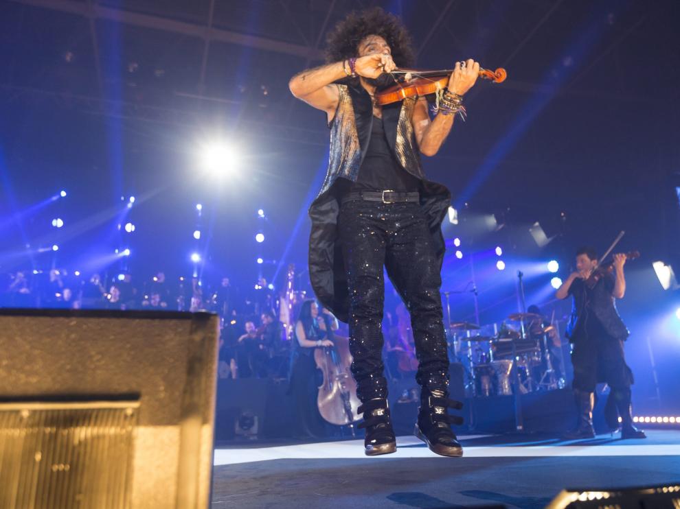 Imagen de archivo de un concierto de Ara Malikian en Zaragoza, que actúa este año en el Pabellón Príncipe Felipe el 12 de octubre.