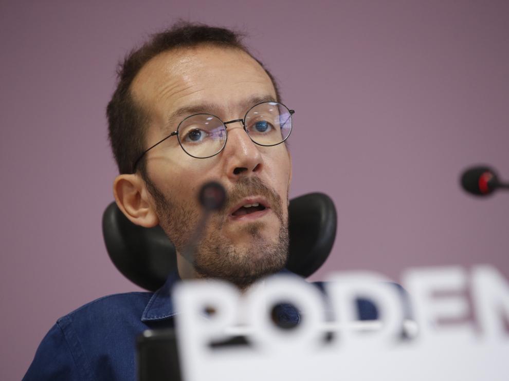 El secretario de Organización de Podemos, Pablo Echenique