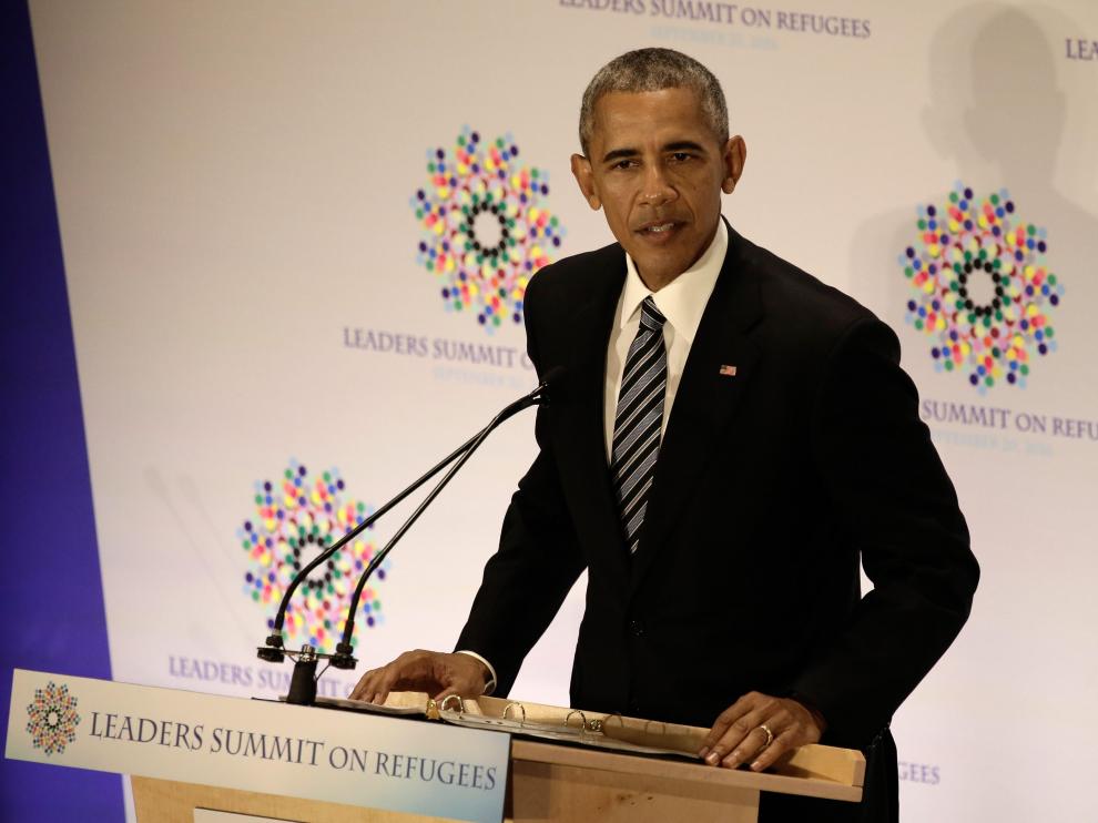 El presidente estadounidense, Barack Obama, durante el debate general de la 71ª sesión de la Asamblea General de la Organización de las Naciones Unidas (ONU).