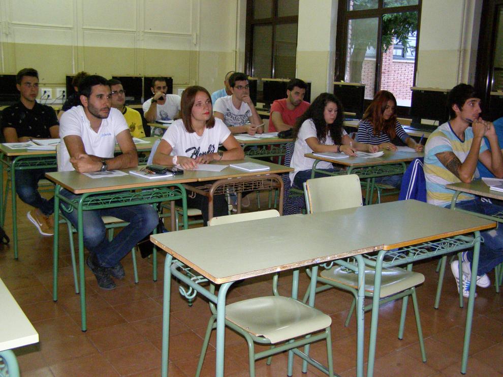 Pie de foto: Los alumnos acaban de empezar las clases del nuevo ciclo