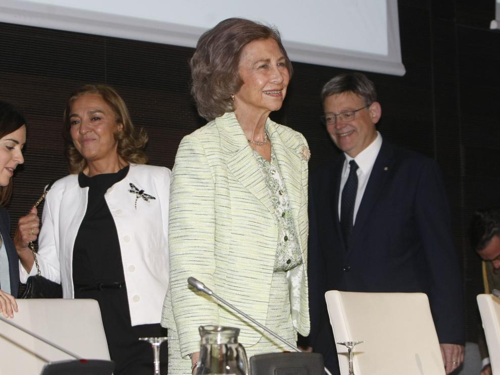 La reina Sofía en la inauguración del IV Congreso Internacional de Enfermedades Neurodegeneratiavas.