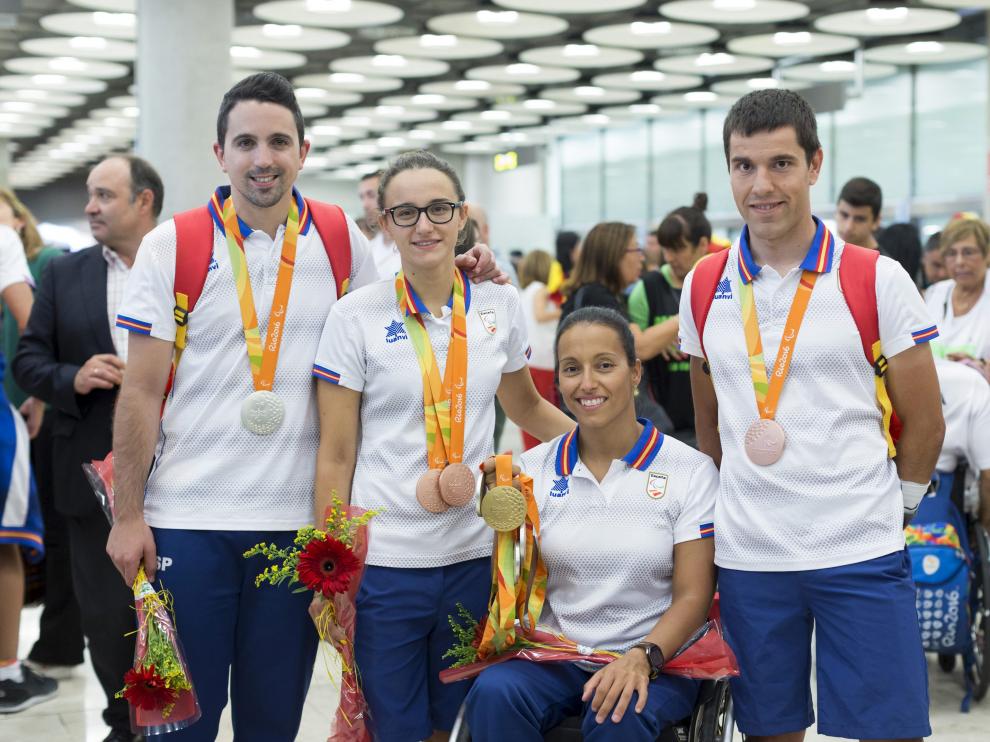 Jorge Cardona, María Delgado, Teresa Perales y Eduardo Santas