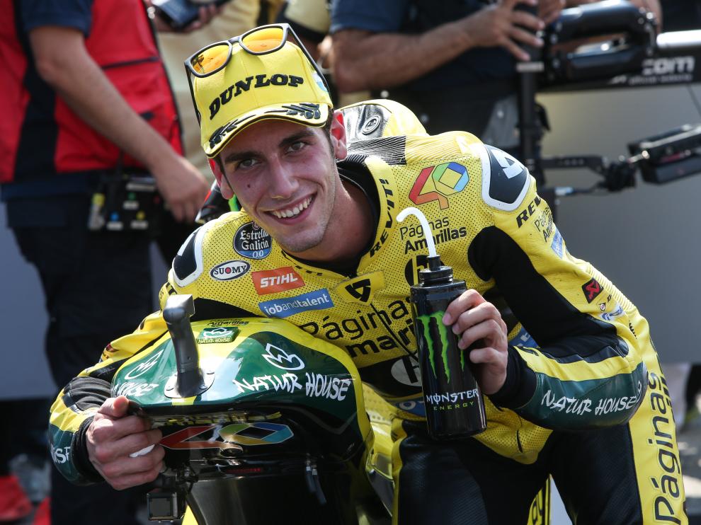 Álex Rins, en el Gran Premio de San Marino.