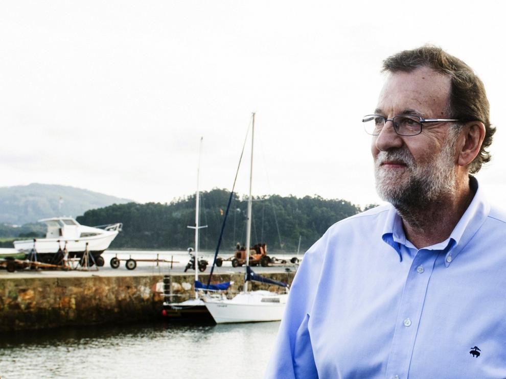 Mariano Rajoy, este miércoles en Foz (Lugo).
