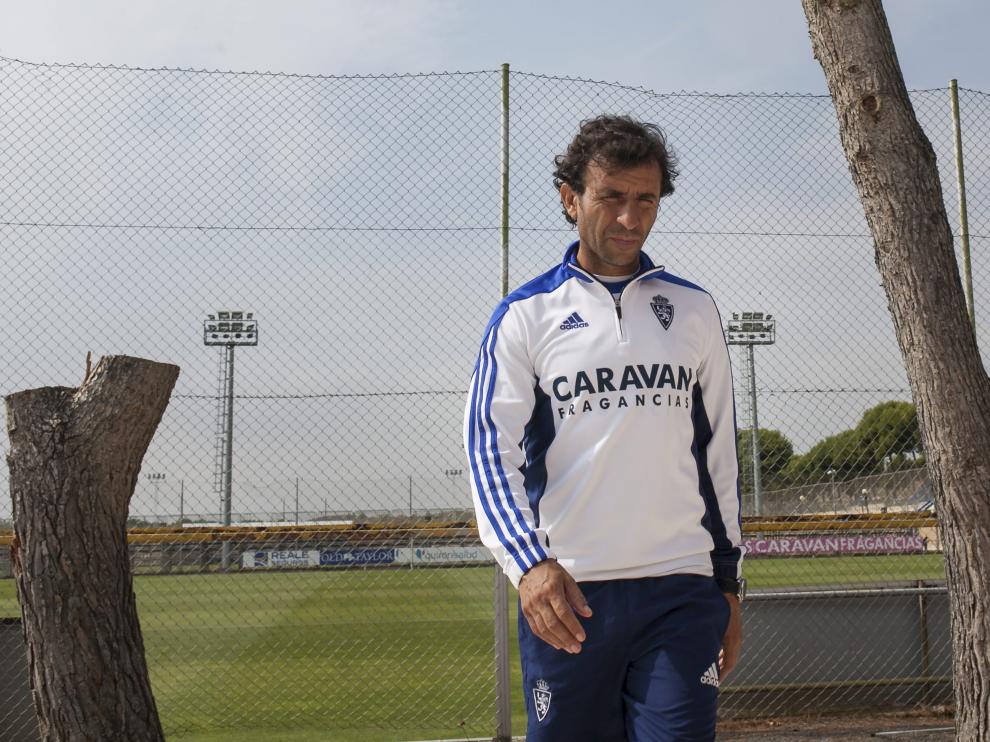 Luis Milla, ayer en la Ciudad Deportiva.