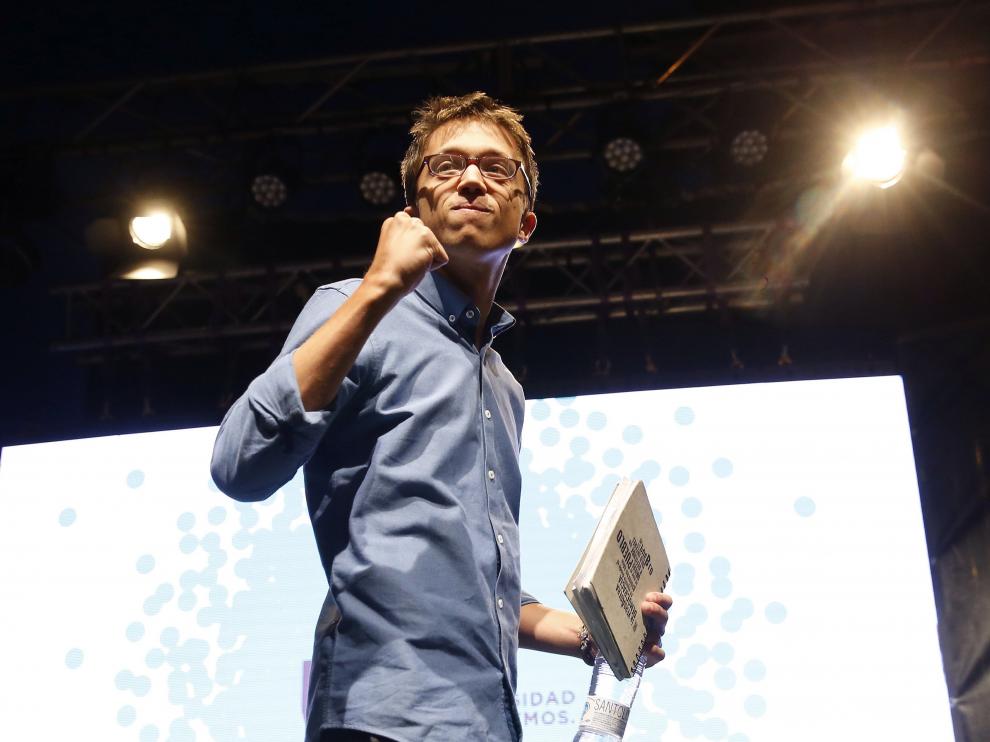Errejón durante la inauguración de la escuela de verano de Podemos