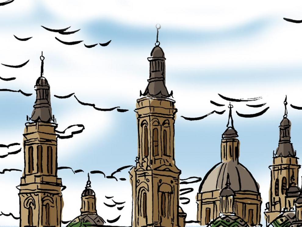 Principiantes y expertos en la técnica de los mandalas podrán desestresarse dejando volar su imaginación con algunos de los lugares más emblemáticos de Aragón.