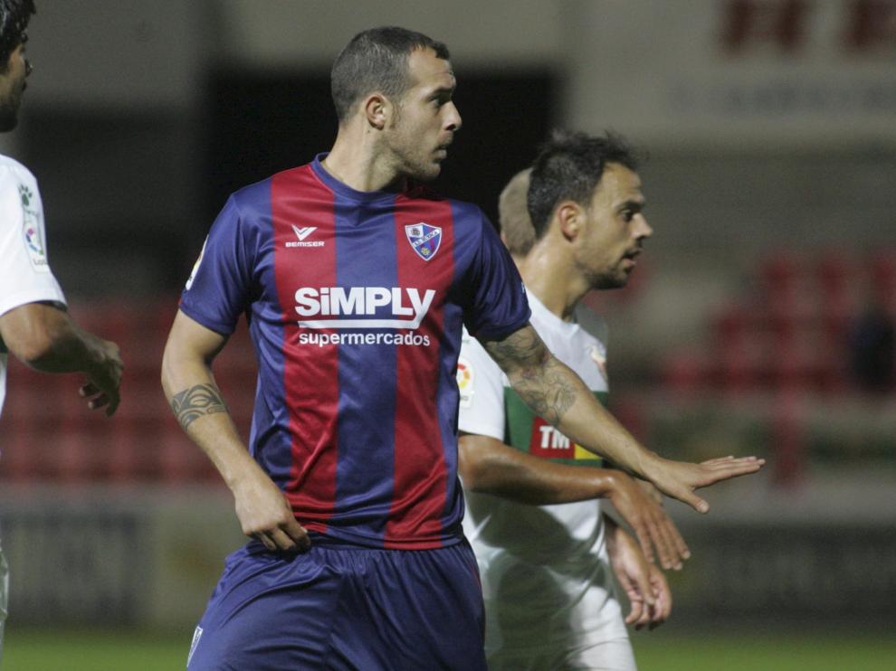 Urko Vera en el último partido contra el Elche.