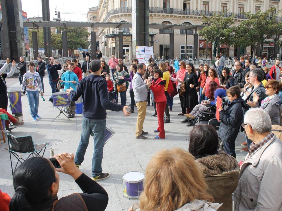 Una de las iniciativas en las que participaron los usuarios del proyecto de ocio inclusivo del Arrabal.