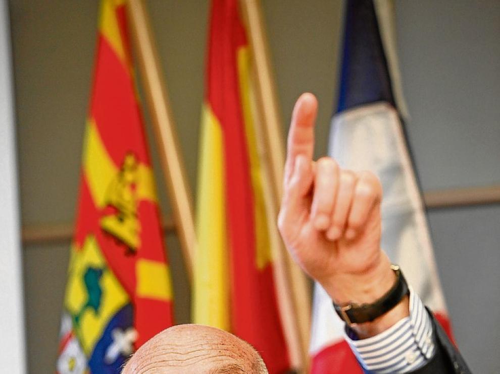 Alain Rousset, presidente de Nueva Aquitania, en Pau.