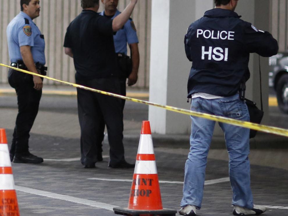 Agentes de la policía de Houston en una imagen de archivo